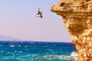 cliff diving
