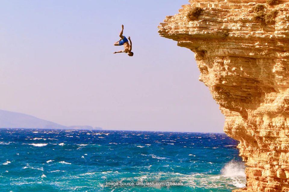 cliff diving